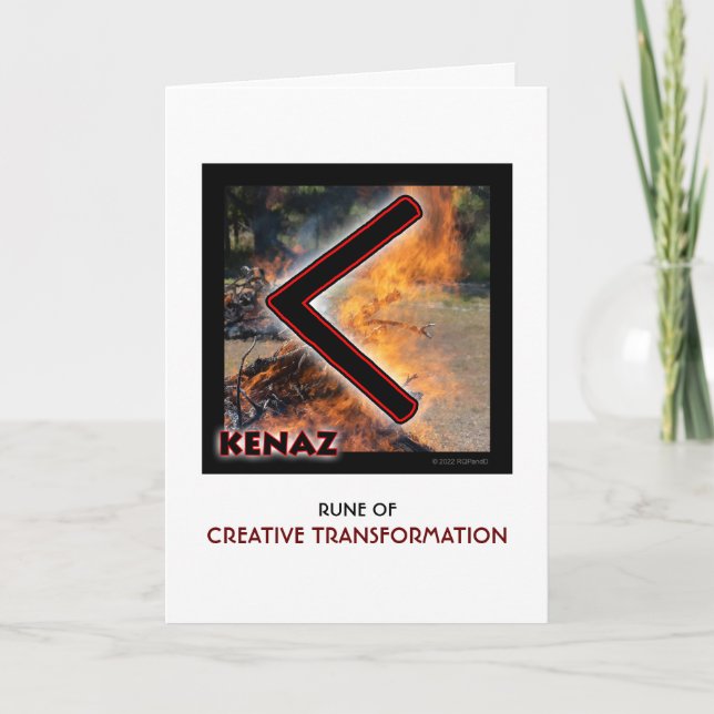 Carte Rune Kenaz - Transformation créative (Devant)