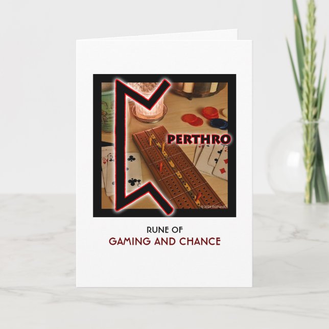 Carte Rune Perthro - Jeu & Chance - Joueur (Devant)
