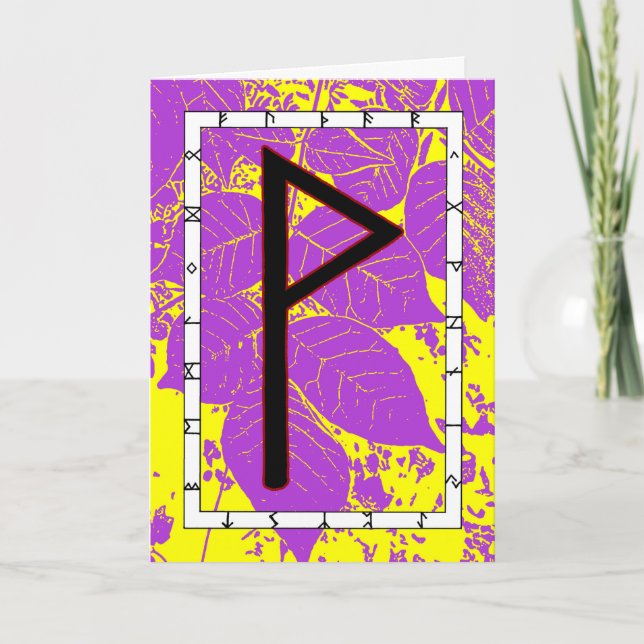 Carte Rune Wunjo - Joie ! (Devant)