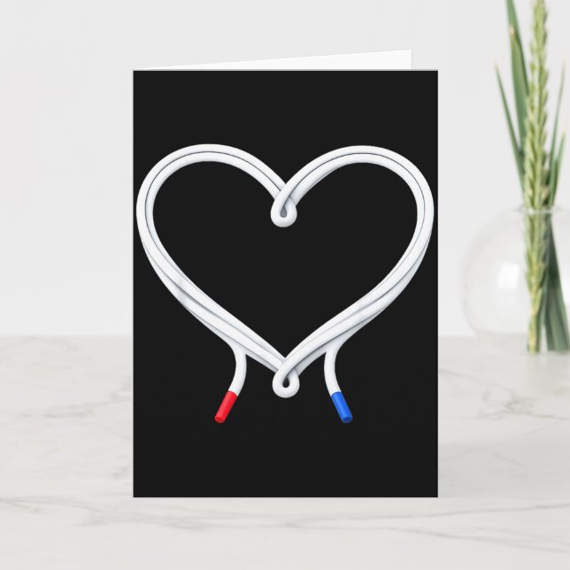 Carte Running Love Heart Laces Valentine Runner  (Devant)