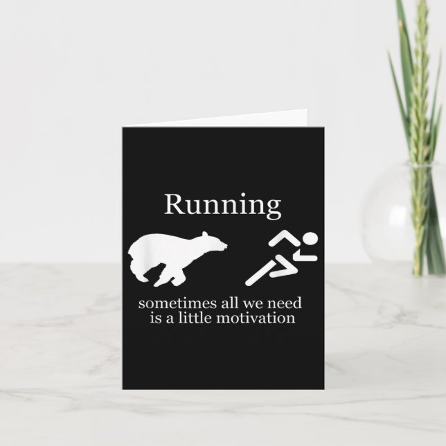 Carte Running. Motivation  (Devant)