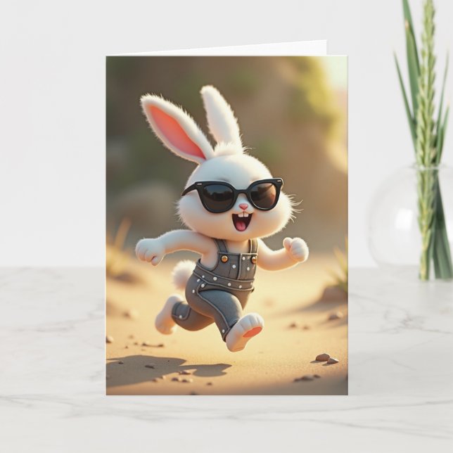 Carte Running Rabbit Adventure Card (Devant)