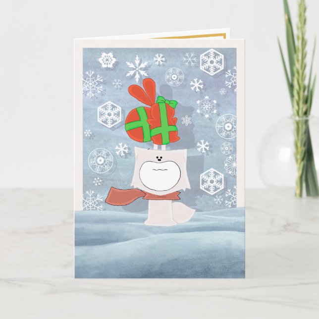 Carte rusée et par lapin enveloppée (Devant)
