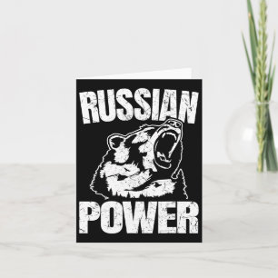 Carte Russie Ours Puissance Gym Russe Bodybuilding Russi