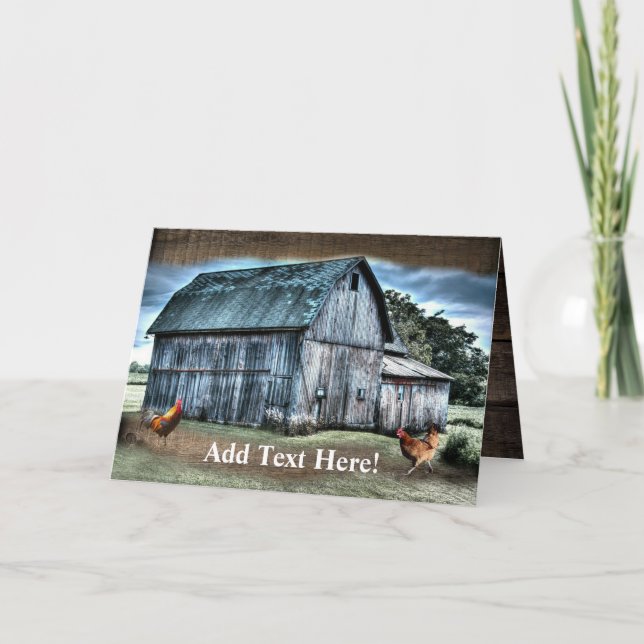 Carte Rustic Barn (Devant)