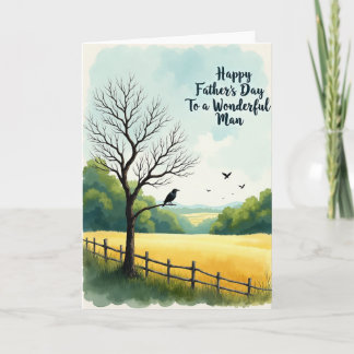 Carte Rustic Fathers Day Field Card