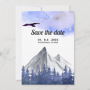Carte Rustic Forest Outdoor Invitation Card