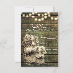 Carte Rustic Mason Jar R.S.V.P.