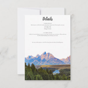 Carte Rustic Mountain Détails