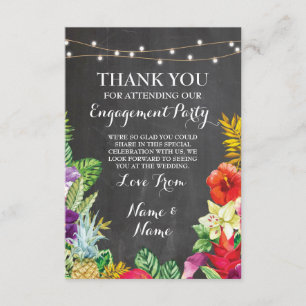 Carte rustique de Tiki de tableau de Merci Aloha