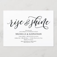 Carte rustique élégante d'invitation de brunch de