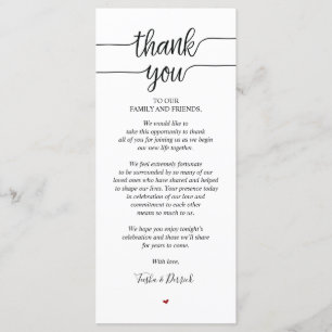 Carte Rustique Merci Mariage