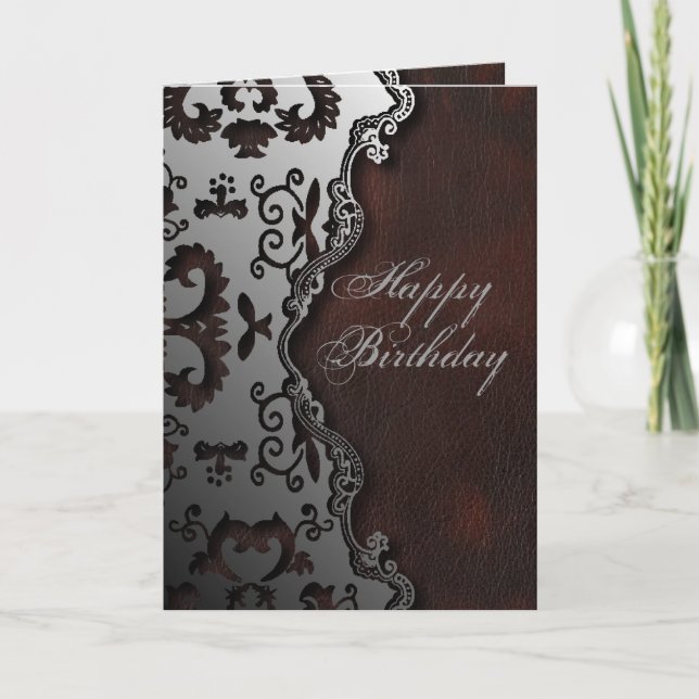 Carte rustique primitif Western Country paisley motif (Devant)