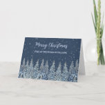 Carte Rustique Snowy Forest Brother Joyeux Noël<br><div class="desc">Joyeux Noël pour carte de frère avec une forêt d'aquarelle rustique et enneigée.</div>