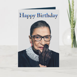 Carte Ruth Bader Ginsburg avec gant
