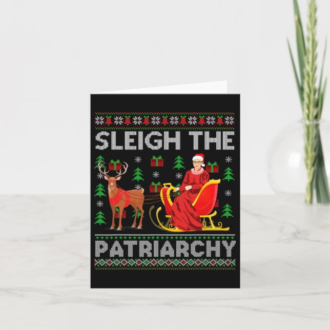 Carte Ruth Bader Ginsburg Rbg Xmas Sleigh P (Devant)