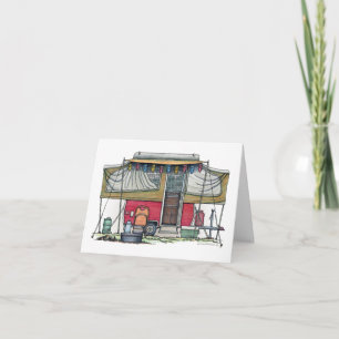 Carte RV Cute Popup Camper Travel Trailer