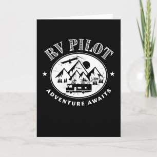 Carte RV Pilot Adventure Attend Motorhome Cadeau