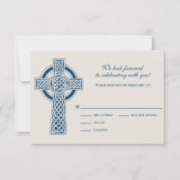 Carte RVSP Croix celtique