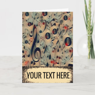 Carte rythme vintage