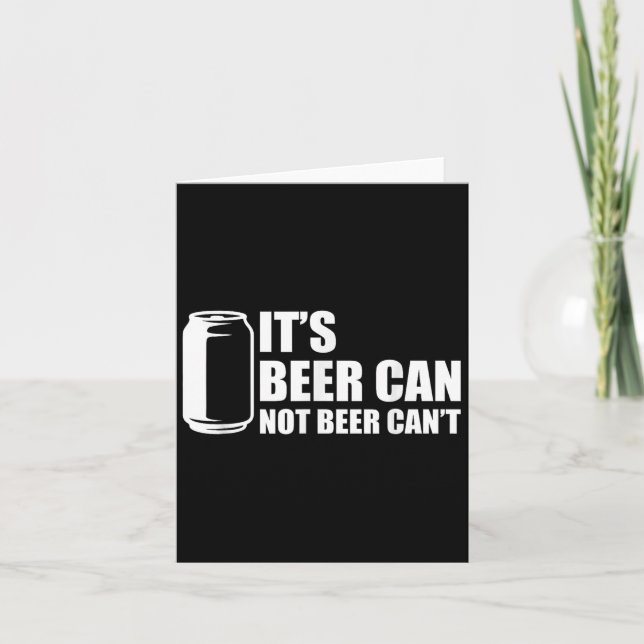 Carte Sa bière peut ne pas bière ne peut pas  (Devant)