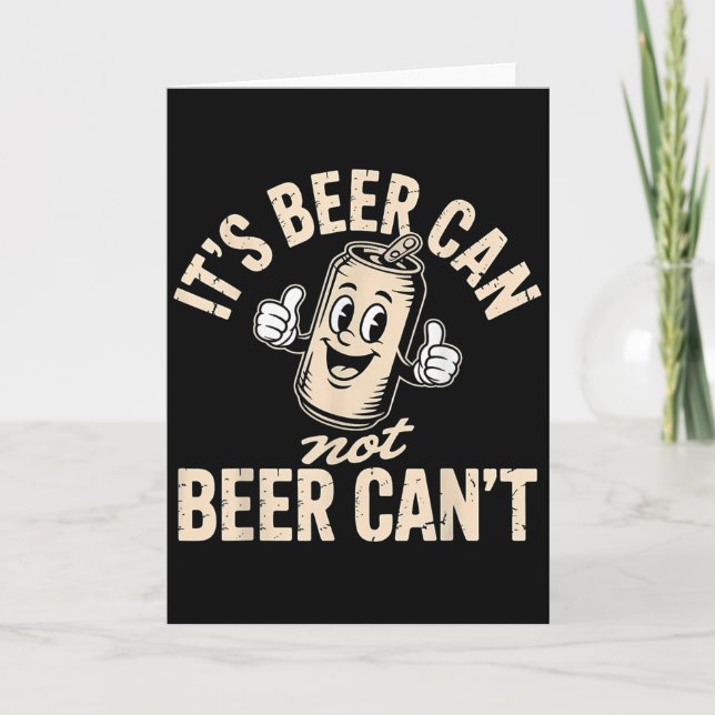 Carte Sa bière peut ne pas bière ne peut pas  (Devant)