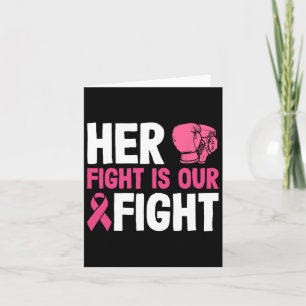 Carte Sa Lutte Est Notre Combat Boxe Gant Cancer Du Sein