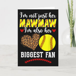 Carte Sa plus grande fan Softll Mawmaw d'un joueur Softl