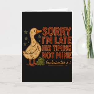 Carte Sa synchronisation pas la mienne Canard Grenouille