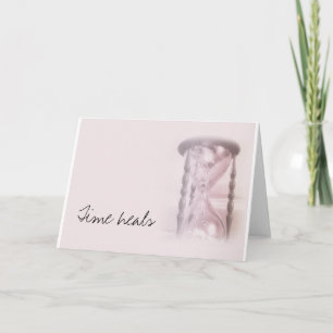 Carte sablier, guérir le temps