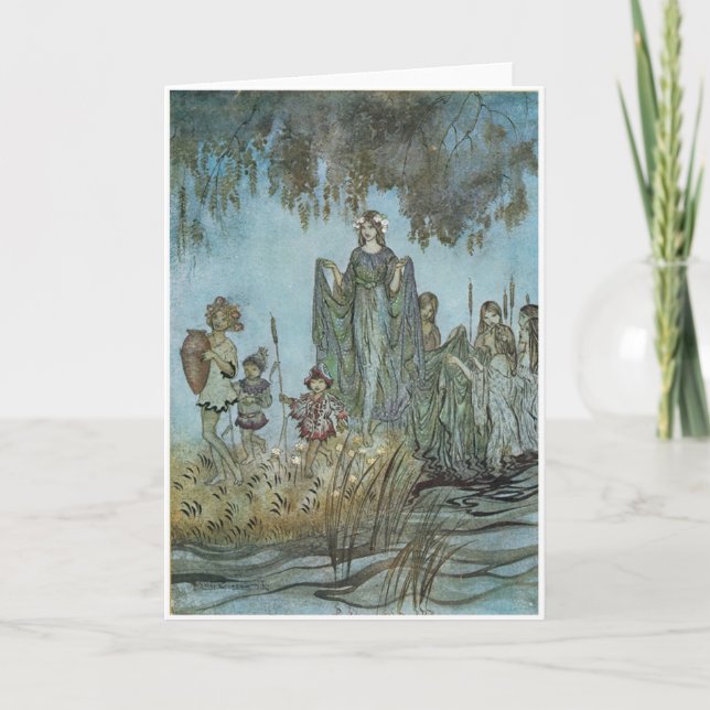 Carte Sabrina Rises, attended by Water Nymphs (Devant)