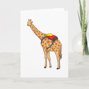 Carte Sac à dos girafe