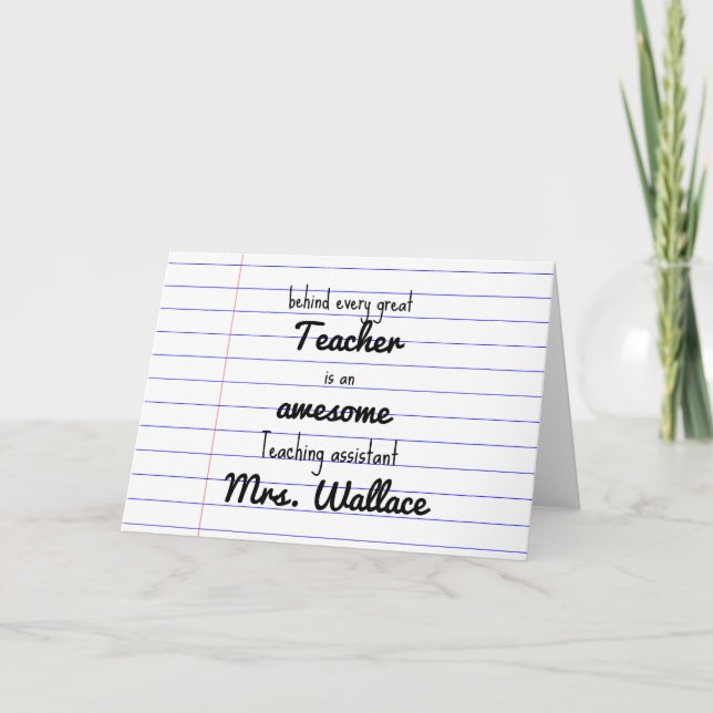 Carte sac fourre-tout d'aide aux enseignants assistant p (Devant)