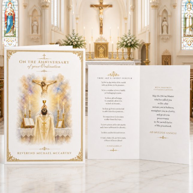 Carte Sacerdoté eucharistique Ordination catholique Béné (Créateur téléchargé)