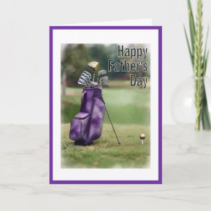 Carte Sachez Papa Golf Bag, Clubs et Ballon