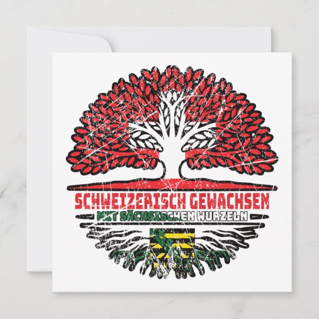 Carte Sachsen Sächsisch Schweizer Schweiz Baum Wurzel (Devant)