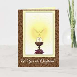 Carte Sacrament de confirmation de Holy Spirit Prayer