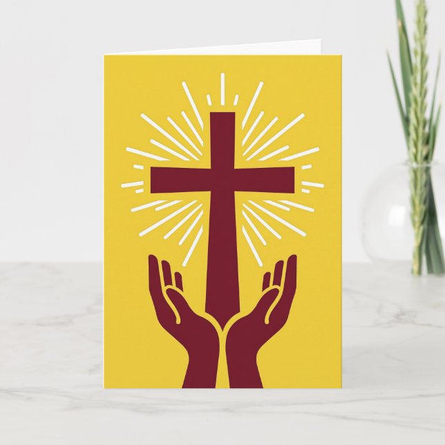 Carte Sacred Light Cross Art Card (Devant)