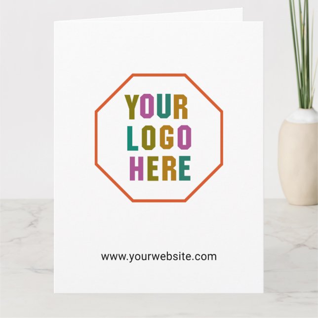 Carte Sacs cadeaux en papier avec logo personnalisé de l (Devant)