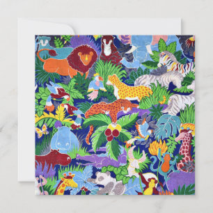 Carte Safari Animaux