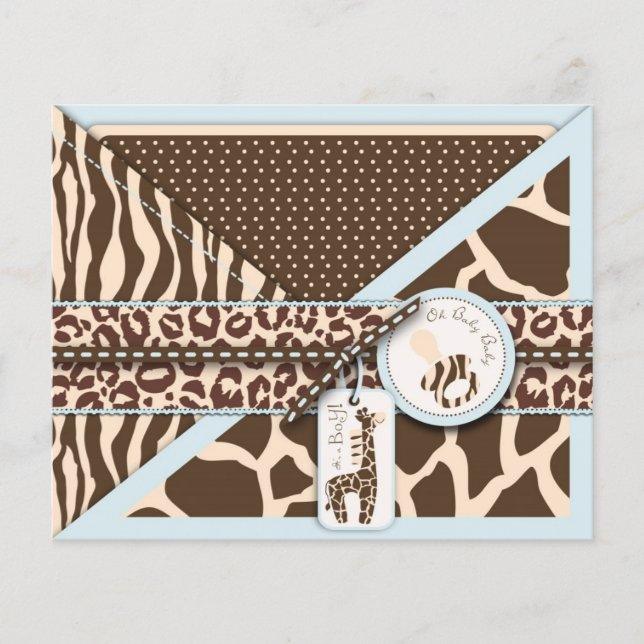 Carte Safari Boy Advice Card (Devant)
