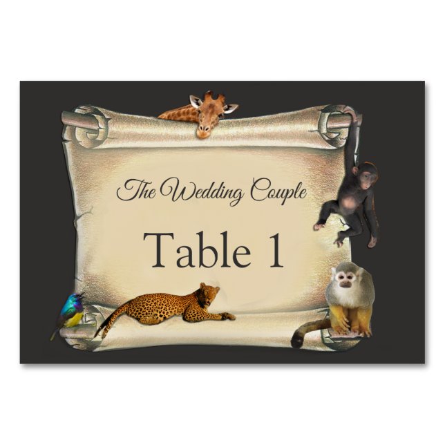 Carte Safari Sunset Table africaine (Devant)