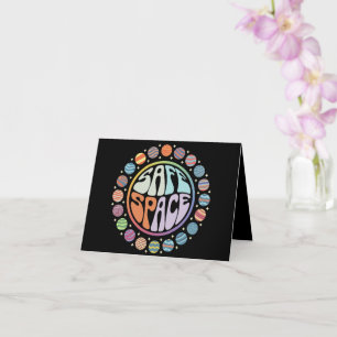 Carte Safe Space LGBTQ Friendly Fierté Soutien Fière All