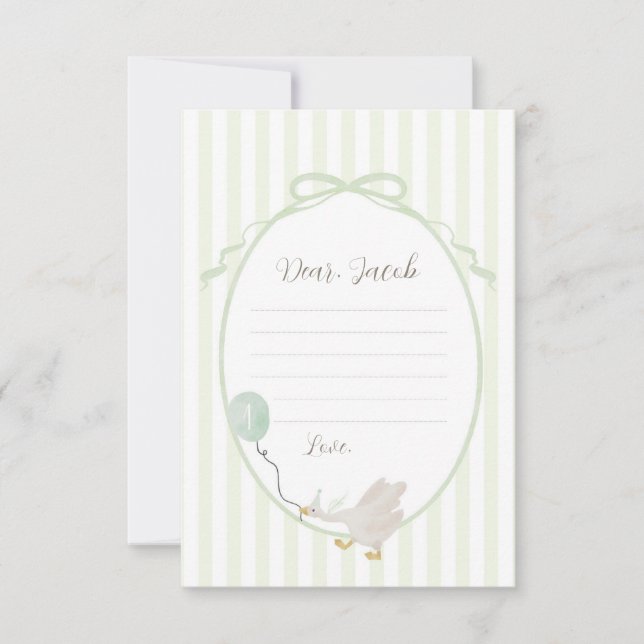 Carte Sage Green Silly Goose Time Capsule (Devant)