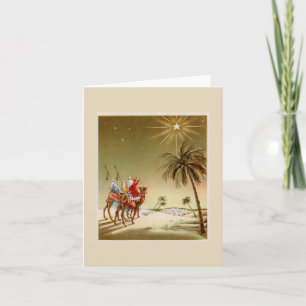 Carte Sages de Noël vintage