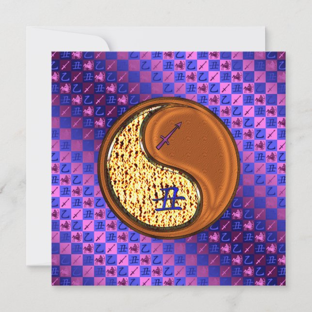 Carte Sagittaire & Bœuf de Bois (Devant)