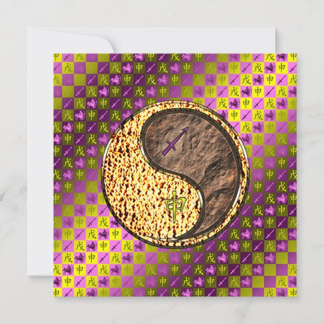 Carte Sagittarius & Earth Monkey (Devant)