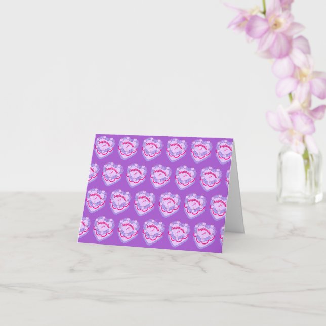 Carte Sagittarius Zodiac Coquette Coeur Gâteau d'anniver (Orchidée)