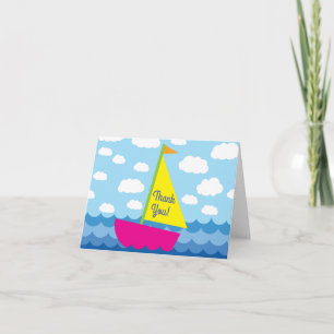 Carte Sai Sail Boat Cute Spring