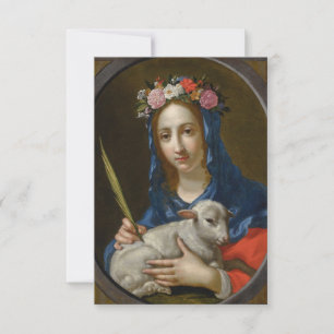 Carte Saint Agatha avec prière